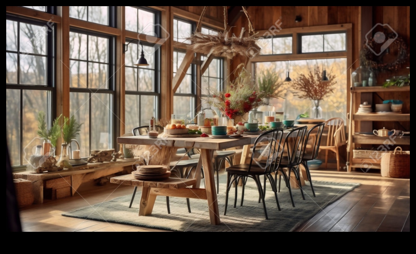 האם אתה יכול להציע נגיעות כפריות לחדר אוכל בחווה עירונית עם טוויסט?