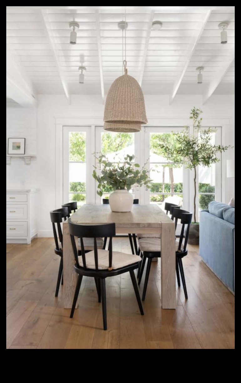 כיצד אוכל להשיג חדר אוכל בחווה עירונית עם נגיעות כפריות?