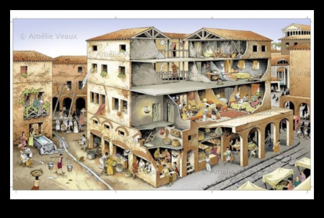 מגורים רומיים: ייצוגים אמנותיים של בתים עירוניים