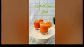 חיוניות בוקר: שפר את היום שלך עם לגימות מיץ גזר-תפוזים טהורים