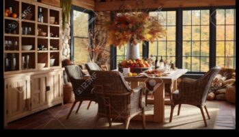 האם אתה יכול להציע נגיעות כפריות לחדר אוכל בחווה עירונית עם טוויסט?