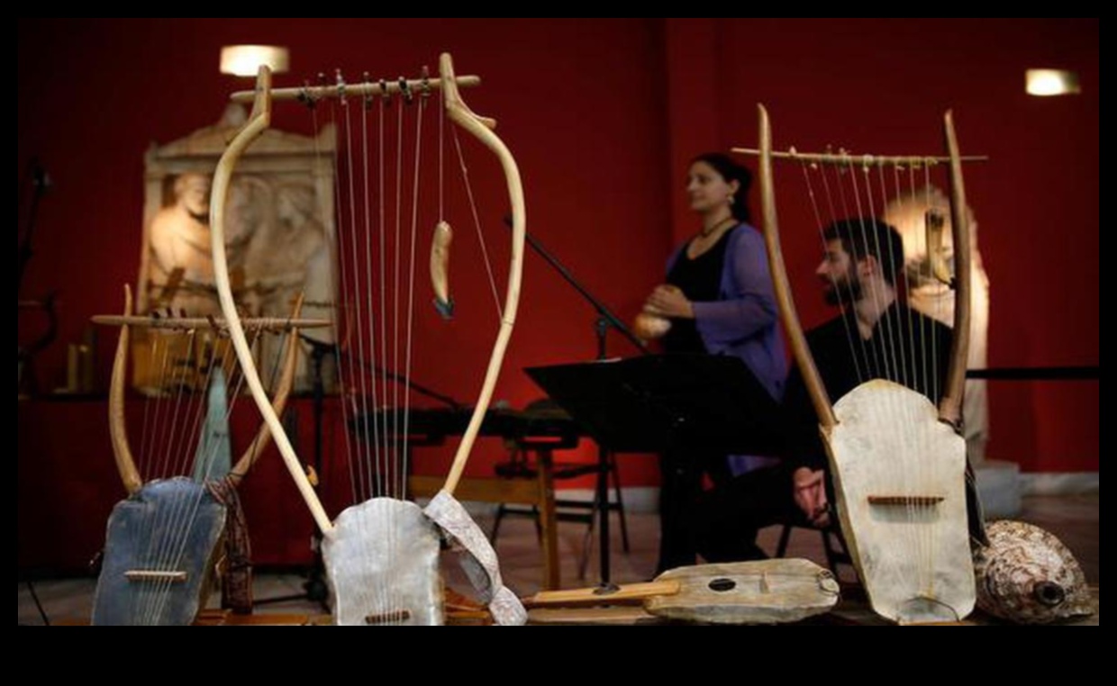 מזמורים הלניים: כלי נגינה ביוון העתיקה