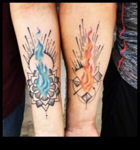 להבות תאומות: קעקועים זוגיים מציתים קשרים יצריים