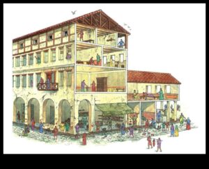 מגורים רומיים: ייצוגים אמנותיים של בתים עירוניים